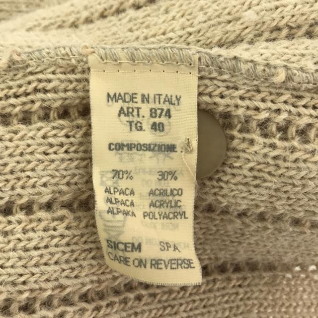 エンポリオアルマーニ 90s イタリア製 アルパカブレンド ニットベスト 40 ベージュ系 Emporio Armani オールド レディース grm-8763_002.jpg