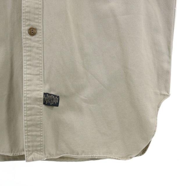 RRL 90s 赤3星 初期タグ オールド 長袖 ワークシャツ M グレージュ ダブルアールエル RALPH LAUREN メンズ_4