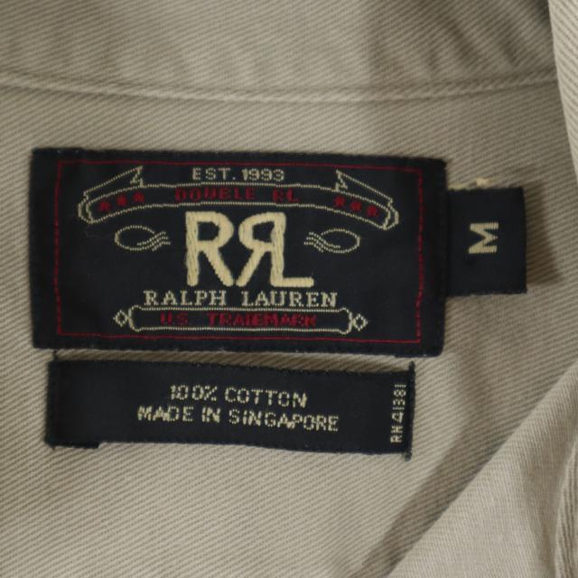 RALPH LAUREN / RRL /ワークコート3つ星タグ RRL 90s 赤3星 初期タグ オールド 長袖 ワークシャツ M