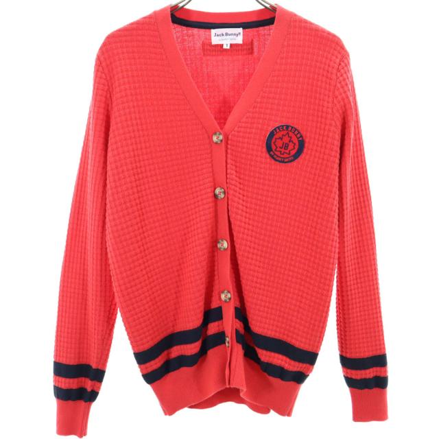 ジャックバニー ゴルフ 長袖 Vネック ニットカーディガン 1