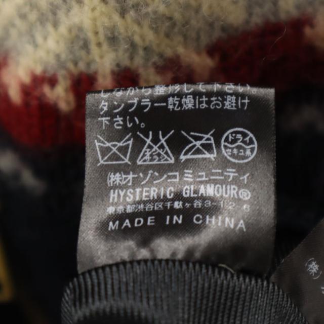 ヒステリックグラマー ノルディック柄 ニットジャケット S ネイビー HYSTERIC GLAMOUR ブルゾン メンズ_7