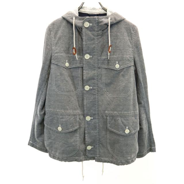 コムデギャルソンオム AD2011 日本製 HI-J047 長袖 ジャケット XS グレー COMME des GARCONS HOMME フード メンズ