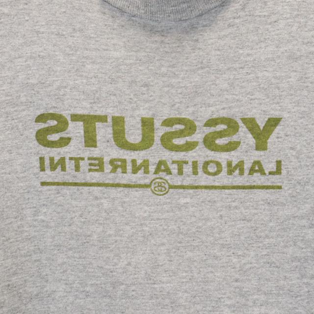 ステューシー 90s USA製 オールド 紺タグ 半袖 Tシャツ M グレー