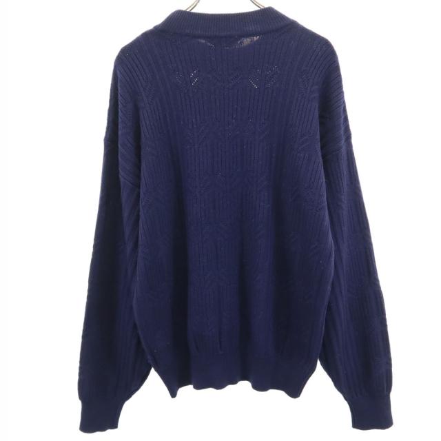 クリスチャンディオールスポーツ 90s ウール オールド 長袖 セーター ネイビー Christian Dior SPORTS ニット メンズ