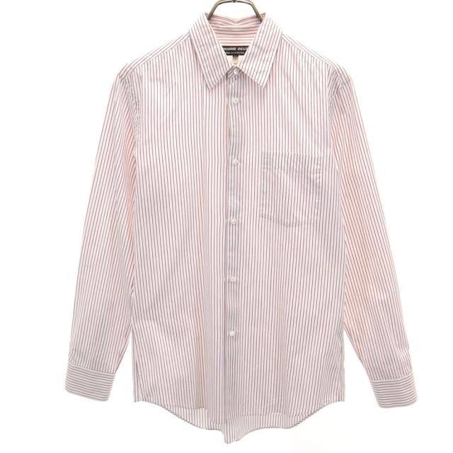 コムデギャルソンオムドゥ 2012年 日本製 ストライプ柄 長袖 シャツ XS ホワイト COMME des GARCONS HOMME DEUX メンズの通販は 6,464円