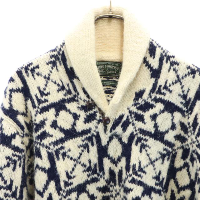 ポロカントリー ラルフローレン 90s ウール オールド ハンドニット ノルディック柄 長袖 セーター POLO COUNTRY RALPH LAUREN メンズ_2