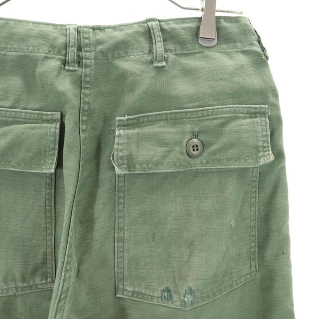 70s ベイカーパンツ コットン100 ダブルステッチ ボタンフライ 値下げ❌ アメリカ軍 70s DSA コットンサテン ヴィンテージ ベイカー
