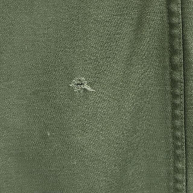 アメリカ軍 70s DSA コットンサテン ヴィンテージ ベイカー パンツ W30 カーキ US ARMY ミリタリー ボタンフライ メンズ_6