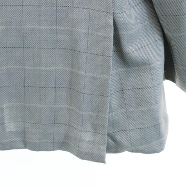 バレンシアガ 90s 日本製 オールド チェック柄 テーラードジャケット 98BB4 グレー BALENCIAGA ブレザー メンズ_3