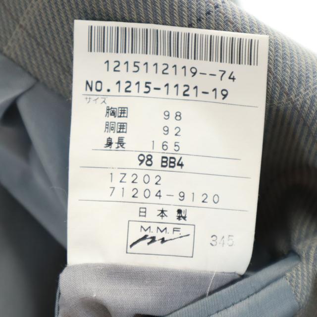 バレンシアガ 90s 日本製 オールド チェック柄 テーラードジャケット 98BB4 グレー BALENCIAGA ブレザー メンズ_9