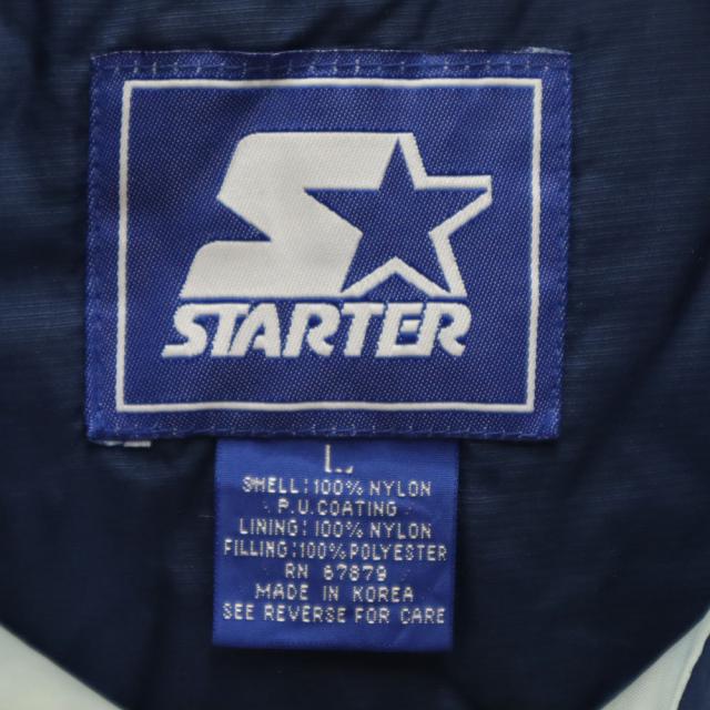 スターター 90s オールド ペンシルベニア大学 長袖 アノラックパーカー L ネイビー STARTER プルオーバー 中綿入り PENN STATE メンズ_9