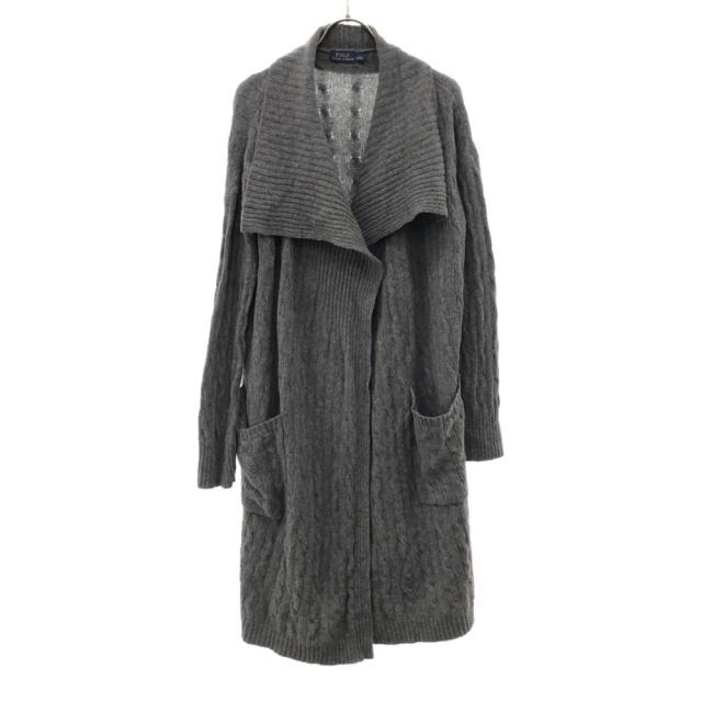 ポロラルフローレン 長袖 ロング ニットカーディガン S グレー POLO RALPH LAUREN レディースの通販は