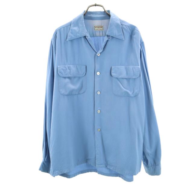 50s~60s オープンカラーシャツ レーヨン ヴィンテージ