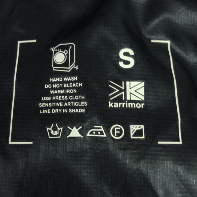 カリマー ワッペン フーデッド ダウンコート S ネイビー Karrimor 裏地