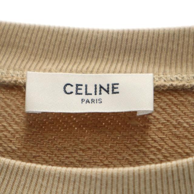 セリーヌ 日本製 長袖 スウェット トレーナー L ベージュ CELINE レディース_6