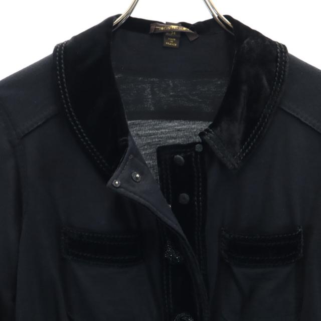 ルイヴィトン フランス製 ジャケット 34 ブラック LOUIS VUITTON レディース_3