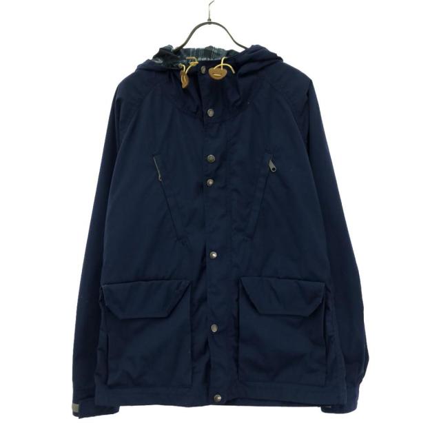 ザノースフェイス NP2107 フード付き アウトドアジャケット L ブルー THE NORTH FACE 裏地チェック柄 アウトドア NP2107N メンズ
