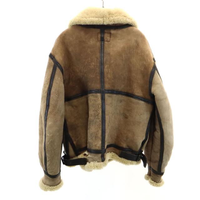 【米国製】AVIREX B-3 フライトジャケット　ブラウン　ムートン　40 中古・古着通販】AVIREX (アヴィレックス) B-3 ムートン フライト