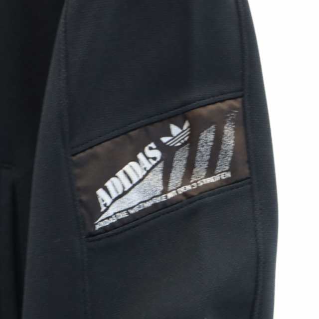 アディダス 80s デサント製 オールド トレフォイルロゴ 長袖 ジップジャケット M ブラック adidas ジャージ レディースの通販は