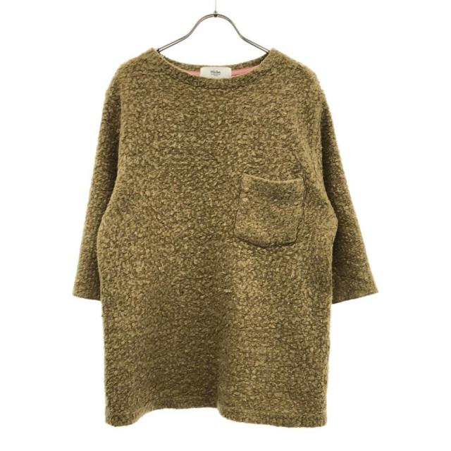 ニッチ 日本製 7分袖 ニット ブラウン系 niche. セーター レディース