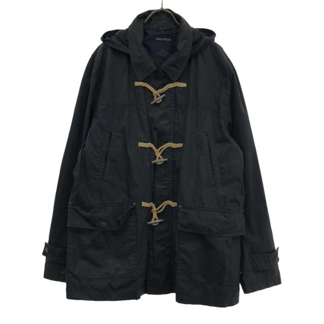 ノーティカ ダッフルコート L ブラック NAUTICA コーティング加工 メンズ