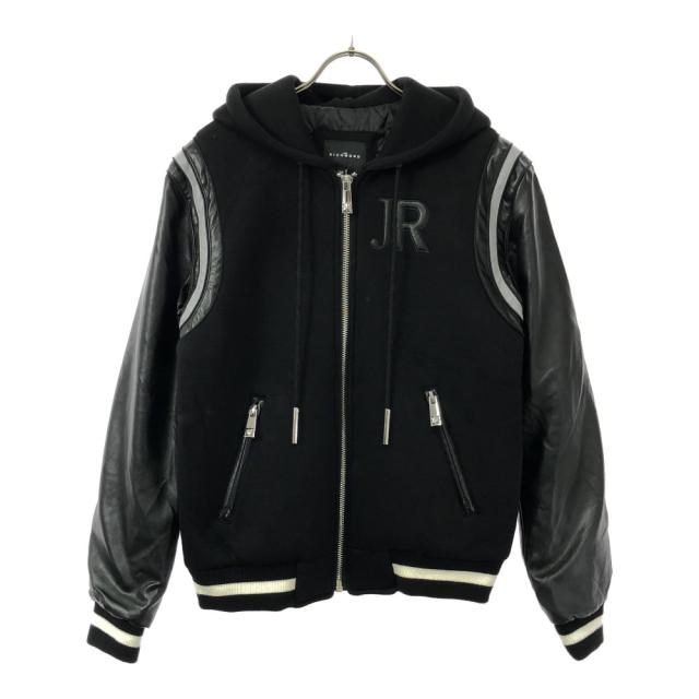 リッチモンド フード付き スタジャン 16 ブラック系 JOHN RICHMOND 裏キルティング 中綿 メンズ