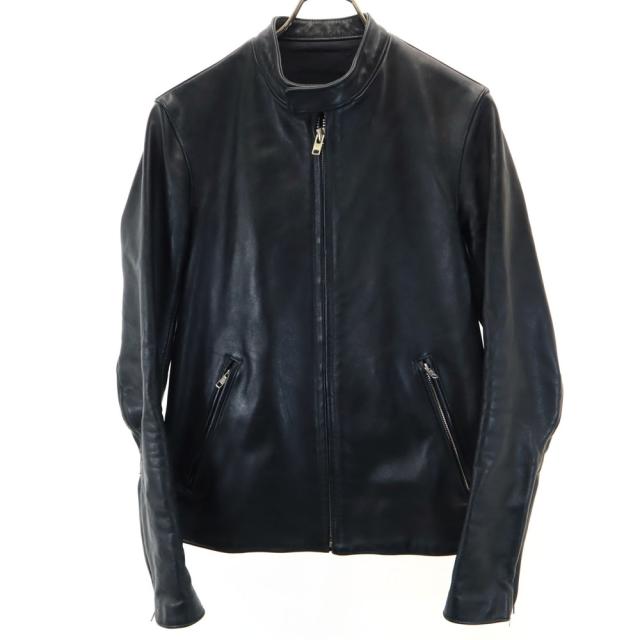 ラッドミュージシャン 日本製 牛革レザー シングルライダースジャケット 44 ブラック LAD MUSICIAN メンズの通販は