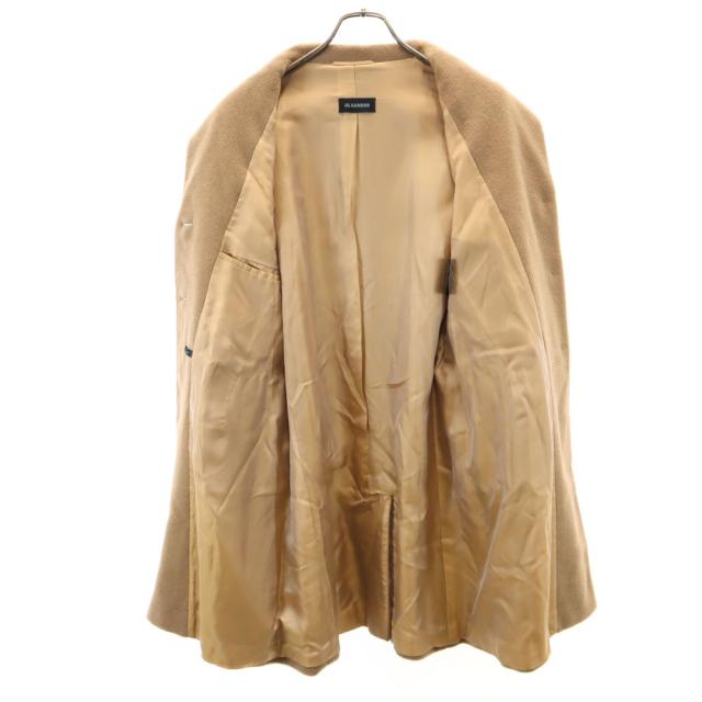 ジルサンダー イタリア製 キャメルヘア チェスターコート 38 ベージュブラウン JIL SANDER レディース_7