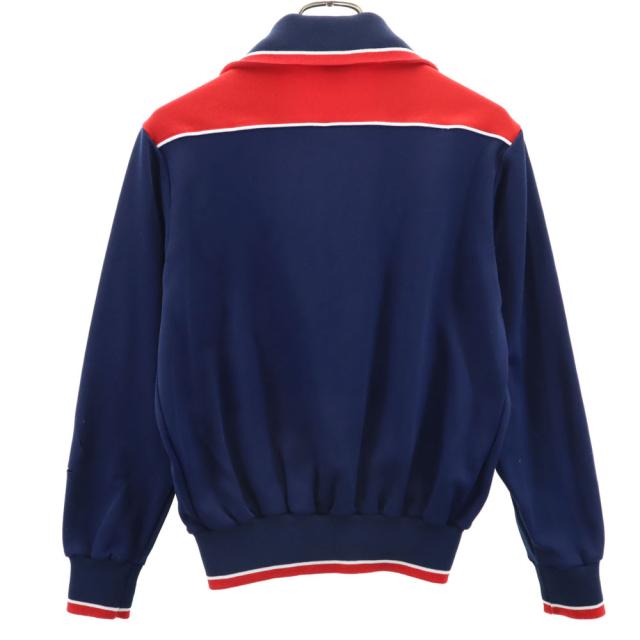 アディダス 70s ヴィンテージ デサント製 トレフォイルロゴ 西ドイツタグ トラックジャケット S ネイビー adidas ジャージ メンズ_1