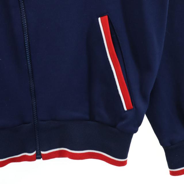 アディダス 70s ヴィンテージ デサント製 トレフォイルロゴ 西ドイツタグ トラックジャケット S ネイビー adidas ジャージ メンズ_5