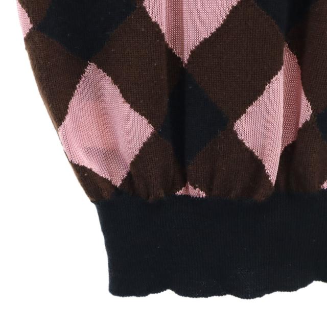 マルニ ウールブレンド チェック 長袖 セーター 40 ブラック系 MARNI ニット レディース_4