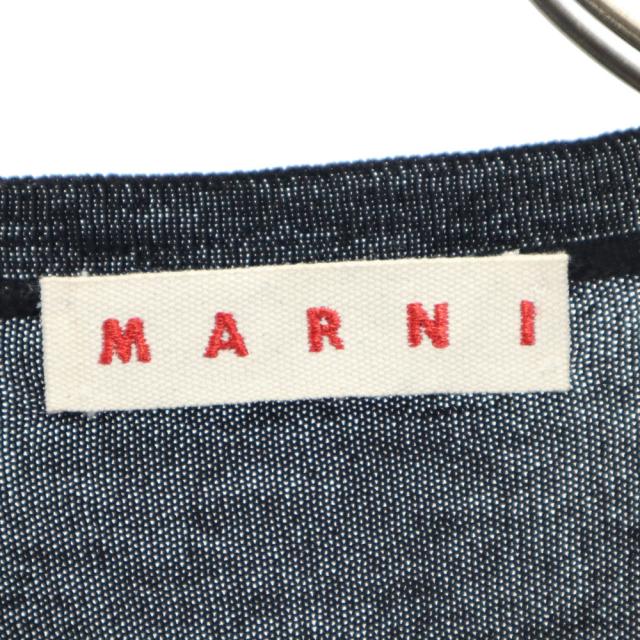 マルニ ウールブレンド チェック 長袖 セーター 40 ブラック系 MARNI ニット レディース_5
