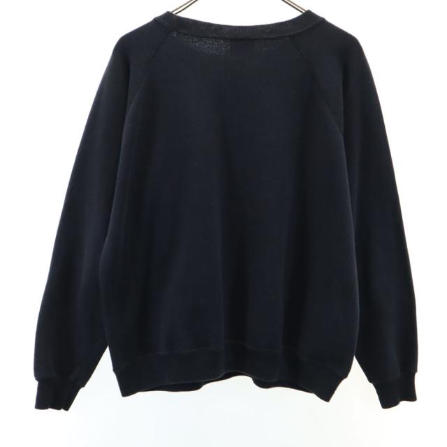 ヘインズ 90s アップル オールド 企業 長袖 トレーナー M ブラック系 Hanes スウェット 裏起毛 メンズ