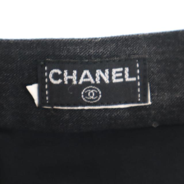 シャネル ミディ丈 タイトスカート チャコールグレー CHANEL レディース_8