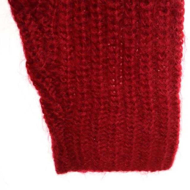 MODA INT’L 80s モヘアブレンド ヴィンテージ 長袖 ニットカーディガン L レッド レディース MODA INT'L 80s モヘアブレンド ヴィンテージ 長袖 ニットカーディガン