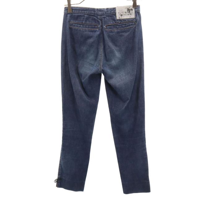 グッチ イタリア製 シャンブレー クロップドパンツ 38 GUCCI レディース_1