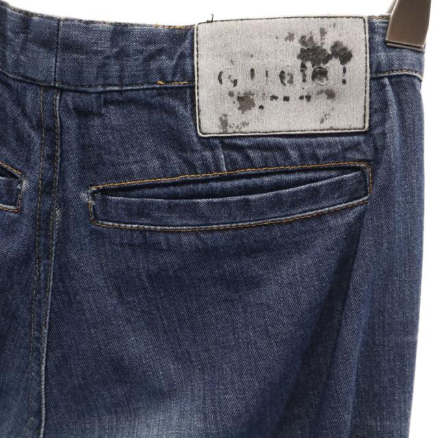 グッチ イタリア製 シャンブレー クロップドパンツ 38 GUCCI レディース_2