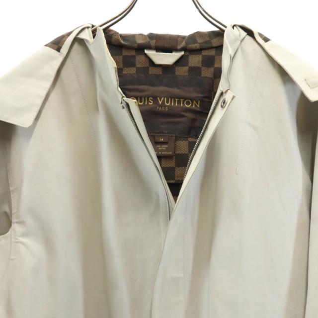 ルイヴィトン スコットランド製 レインジャケット M グレージュ LOUIS VUITTON カバーハンガー付 メンズ ルイヴィトン スコットランド製 レインジャケット M グレージュ LOUIS