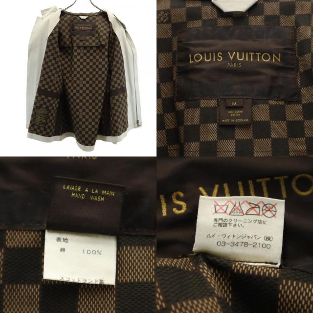 ルイヴィトン スコットランド製 レインジャケット M グレージュ LOUIS VUITTON カバーハンガー付 メンズ ルイヴィトン スコットランド製 レインジャケット M グレージュ LOUIS