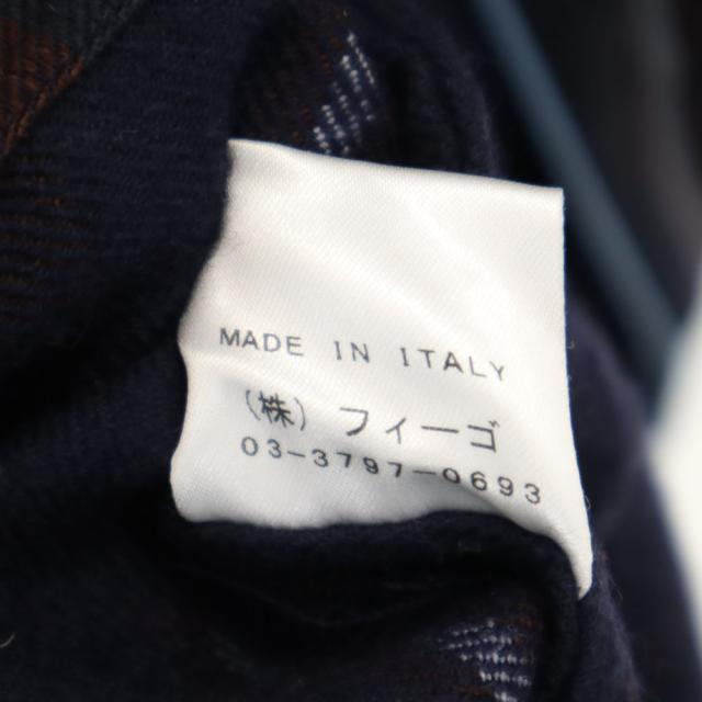 ロベルトリチェッティ イタリア製 ストライプ柄 ガウンコート L