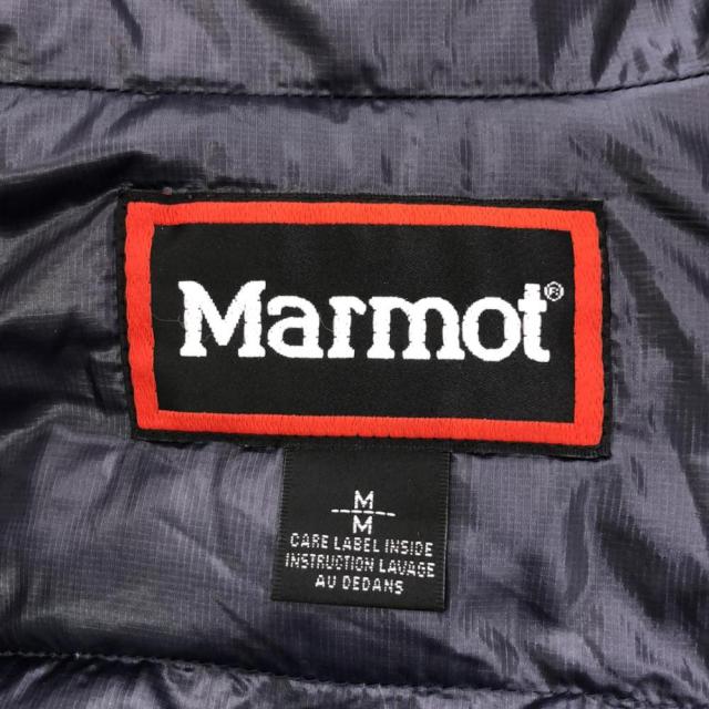 マーモット ロゴ刺繍 ダウンジャケット M ネイビー系 MARMOT アウトドア メンズの通販は
