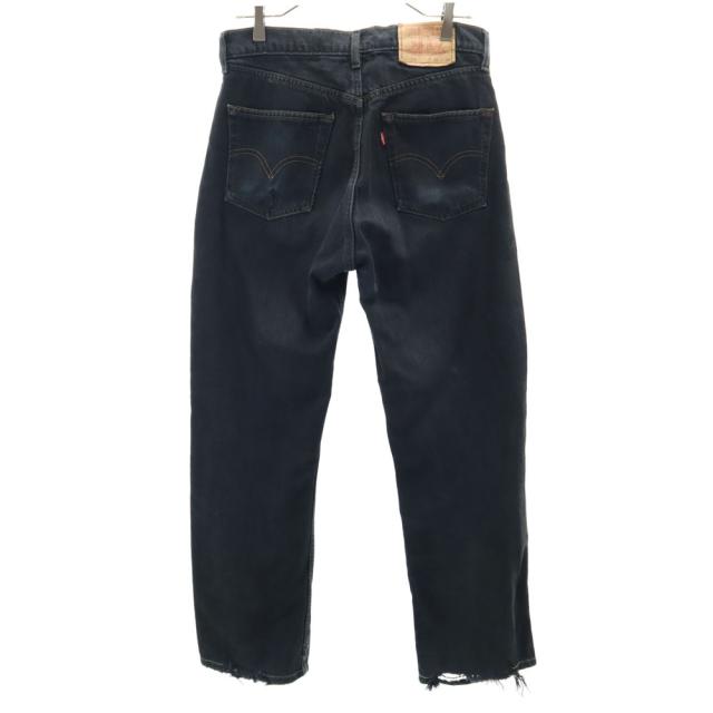 リーバイス 90s 512 オールド 後染め ブラック ストレートデニムパンツ w31 ブラック系 Levi's ジーパン メンズ リーバイス 90s 512 オールド 後染め ブラック ストレートデニムパンツ