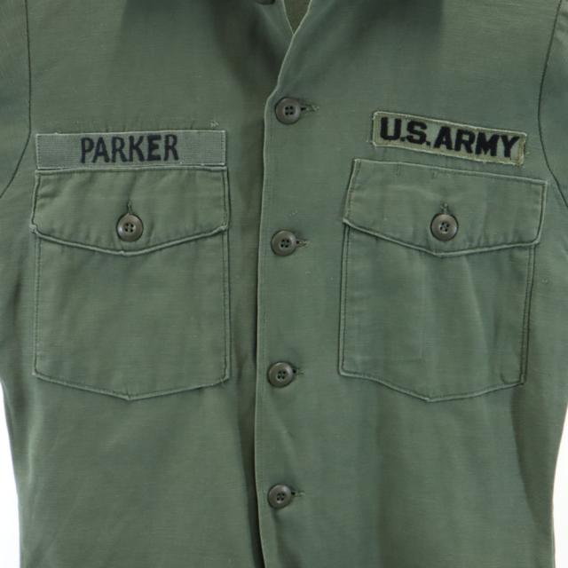 アメリカ軍 60s ヴィンテージ サテン DSA BDU 長袖 ミリタリーシャツ