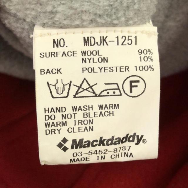 マックダディー ウールブレンド スタジャンタイプ メルトン ライダースジャケット M ブラック MACKDADDY ヘビーウエイト メンズの通販は マックダディー ウールブレンド スタジャンタイプ メルトン ライダースジャケット M ブラック MACKDADDY ヘビーウエイト メンズの通販は