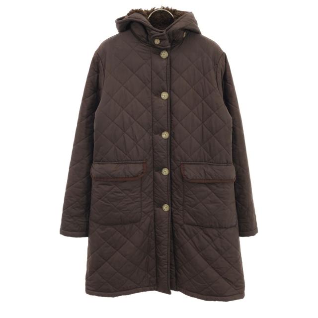 マッキントッシュスコットランド 英国製 キルティングジャケット 38 ブラウン MACKINTOSH SCOTLAND 裏ボア レディース