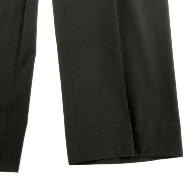 ロロピアーナ 刺繍 ツータック ウールパンツ グリーン系 Loro Piana メンズ