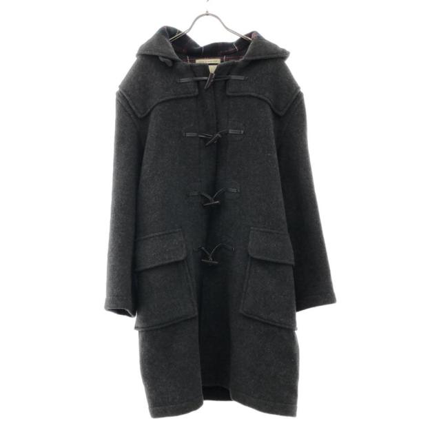 グローバーオール 90s 英国製 ウールブレンド オールド ダッフルコート 40 グレー系 Gloverall 裏チェック メンズ