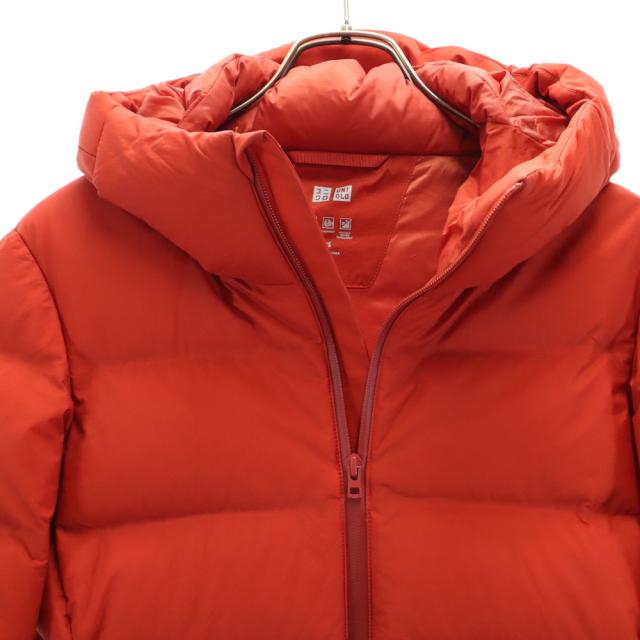 ユニクロ シームレス ダウンジャケット XS 朱色 UNIQLO メンズの通販は