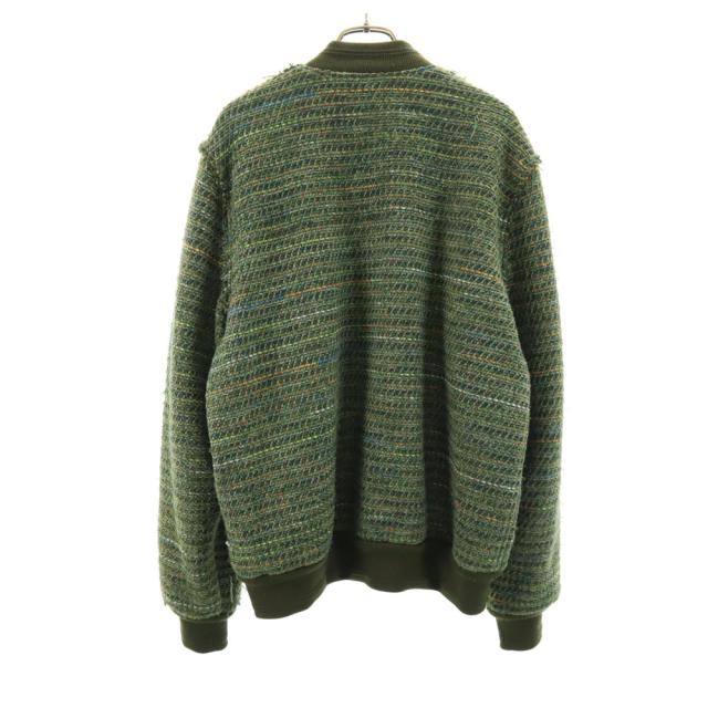 コーヘン 日本製 ツイード フライトジャケット 48 グリーン系 COOHEM