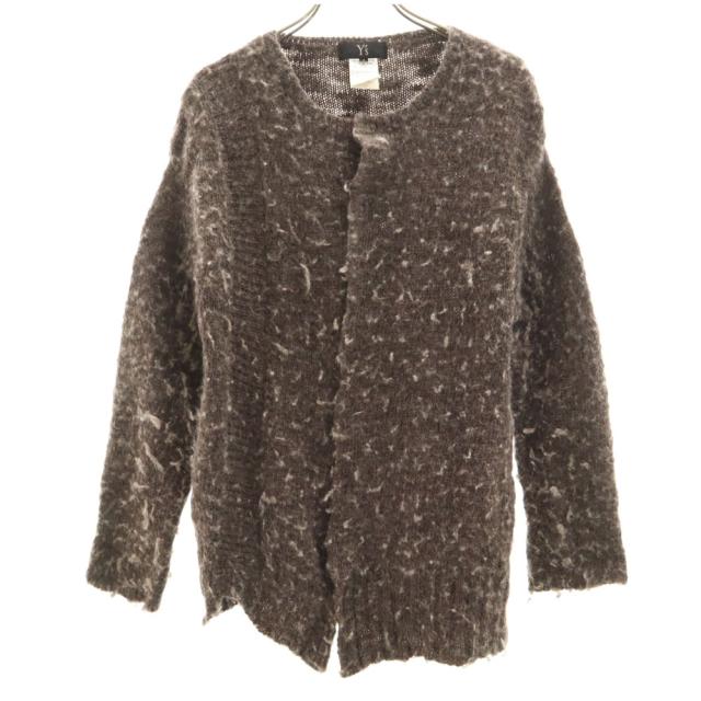 ワイズ 日本製 長袖 ニットカーディガン 2 ブラウン系 Y’s ヨウジヤマモト メンズ